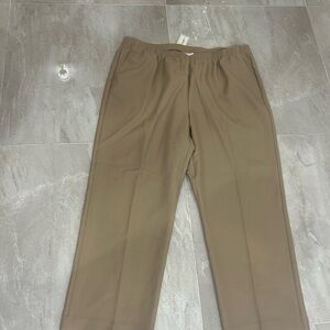 Alfred Dunner Men's Khaki Chinos